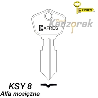 Płaski 008 - Alfa mosiężna KSY8 - klucz surowy